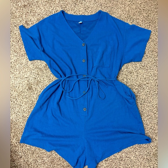 Old Navy Pants - Old Navy Romper Button Front and Tie Waist
